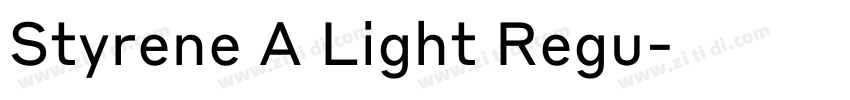 Styrene A Light Regu字体转换